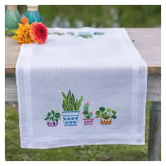 PN-0199691 Set for embroidery cross (track) Vervaco, 40x100, Indoor flowers