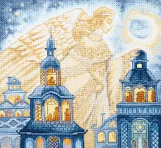 BT-243 Counted cross stitch kit Crystal Art "Angel, unreal dreams"