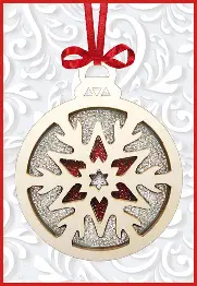 F-096 New Year's decoration kit New Year's toy "Snowflake"