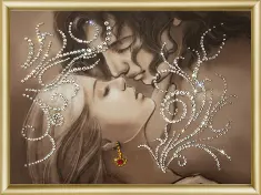Rhinestone decoration kit KC-034 "Trembling kiss" 