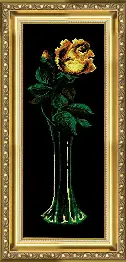 Cross-stitch kit №129 "Yellow rose"