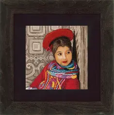 PN-0148513 Counted cross stitch kit LanArte "Perwian Girl" 