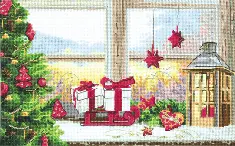 Cross-stitch kit M-442 Counted cross stitch kit "Frosty morning"