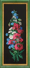 Beadwork kit B-052 "Poppies and camomiles"