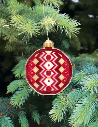 Christmas tree toy cross-stitch kit Т-14 Set of pictures "Merry Christmas"