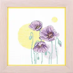 BT-226 Counted cross stitch kit Crystal Art Triptych "Illusion of color"