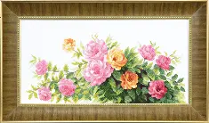 BT-090 Counted cross stitch kit Crystal Art "Fragrance of summer roses"