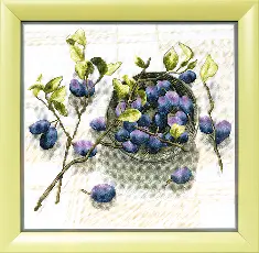 BT-144 Counted cross stitch kit Crystal Art "Plum aroma"
