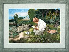 BT-016 Counted cross stitch kit Crystal Art "When I was thirteen"