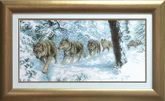 Cross-stitch kit №549 "A troop"