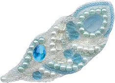 BP-176 Beadwork kit for creating broоch Crystal Art "Tenderness"