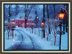 Rhinestone decoration kit KC-1052 "Frosty evening"