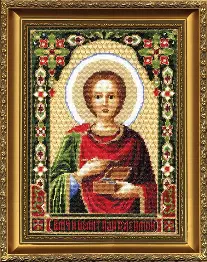 Cross-stitch kit №336 "The Icon of St. Panteleimon" 