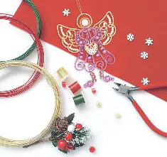 Christmas tree toy creativity kit Т-48 Set of pictures "Angels"