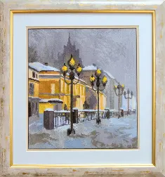 Cross-stitch kit №464 "Winter town"
