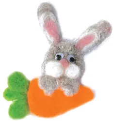 Felting kit V-02 “Fan of carrot” 