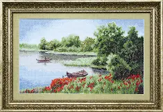 BT-104 Counted cross stitch kit Crystal Art "Quiet creek"