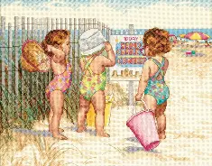 35216 Counted cross stitch kit DIMENSIONS "Beach Babies"