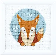 BT-197 Counted cross stitch kit Crystal Art Set of pictures "World of animals"