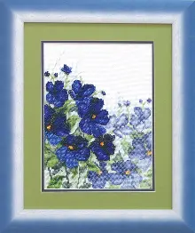 Mixed technique stitch kit СТ-21 "Periwinkle"