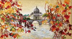 ВТ-240 Counted cross stitch kit Crystal Art "Leaves rustle"