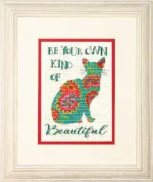 70-65190 Counted cross stitch kit DIMENSIONS "Paisley Cat"