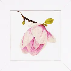 PN-0008161 Counted cross stitch kit LanArte "Magnolia Bud"