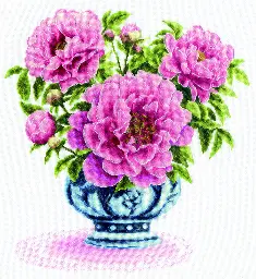 M-564 Counted cross stitch kit "Dance of the petals"