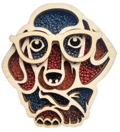 F-100 Designer kit Magnet "Dog clever"