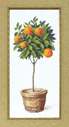 BT-127 Counted cross stitch kit Crystal Art "Orange tree"