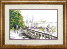 BT-061 Counted cross stitch kit Crystal Art "Bridge of lovers"