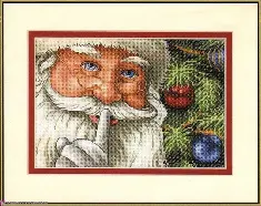 08799 Counted cross stitch kit DIMENSIONS "Santa's Secret"