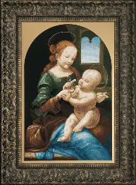 Cross-stitch kit M-218 By Leonardo Da Vinci "Benois Madonna"