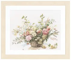 PN-0008004(34714) Counted cross stitch kit LanArte "Bouquet of Roses"