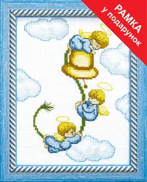 Cross-stitch kit A-070 "Angels"