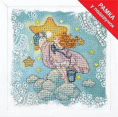 Cross-stitch kit M-339 By Ksenia Fedorova Set of pictures "Disobedient Angel. Make a wish"