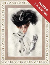 Cross-stitch kit М-166 "Lady in a throat-wrap" 