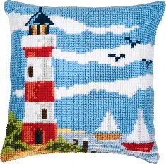 PN-0008601 Cross stitch kit (pillow) Vervaco "Seascape"