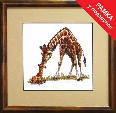 Cross-stitch kit A-064 "Giraffes"