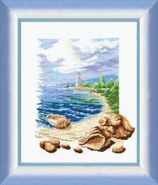 Cross-stitch kit №211 Triptych "At the sea"
