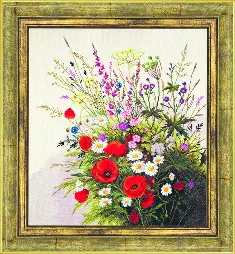 Mixed technique stitch kit М-119 "Smell of summer"