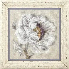 Cross-stitch kit M-302 "White peony"