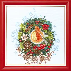 BT-079 Counted cross stitch kit Crystal Art "Christmas tea"
