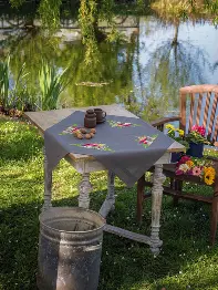 PN-0190900 Vervaco Tablecloth "Little hedgehog with ferns"