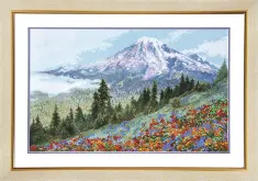 Mixed technique stitch kit M-105 “Alpine meadow” 