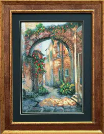 Cross-stitch kit №441 "Summer yard"