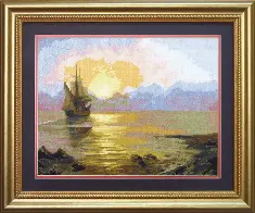 Cross-stitch kit №521 "Evening at the sea"