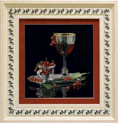 Mixed technique stitch kit A-169 “Currant juice” 