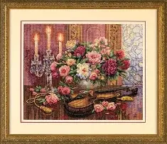 35185 Counted cross stitch kit DIMENSIONS "Romantic Floral"