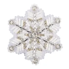 BP-352 Kit for making a Crystal Art Snowflake brooch